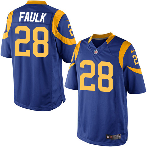Youth Limited Marshall Faulk Nike Jersey Royal Blue Alternate - #28 NFL Los Angeles Rams